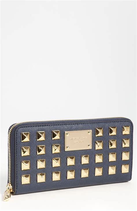 michael kors pyramid stadded wallet yellow|Michael Kors Yellow Pyramid Studded Wallet .